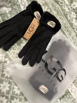 UGG Women's Winter Gloves Fleece And Lined. Black Brand New. • $26.97