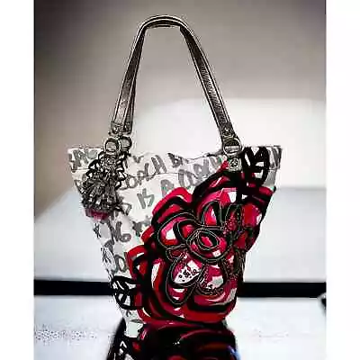 Coach 14735 Poppy Graffiti Bella Glam Tote       • $220