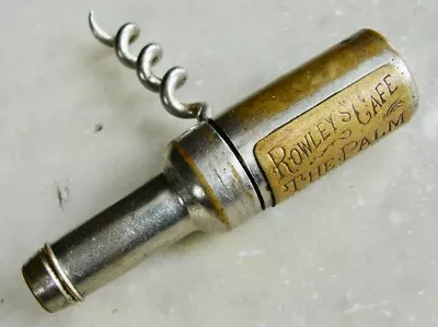 Vintage Folding CORKSCREW Rowley Cafe The Palm Middletown NY Screw Top Bottle • $58