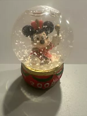 2008 Disney Mickey Mouse Drummer Mini Snow Globe Christmas JC Penny Giveaway • $7