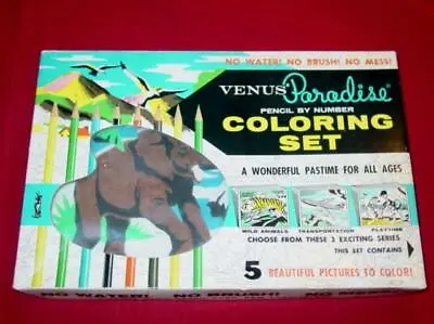 1950s Venus Paradise WILD ANIMALS & FOREST FRIENDS #100 P Color By Number (Used) • $139.99