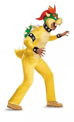 Bowser Deluxe Halloween Adult Costume Super Mario Bros Disguise LargeXL(42-48) • $59.99