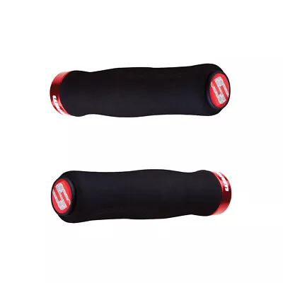 SRAM Foam Contour Grips - Black/Red Lock-On • $22.19