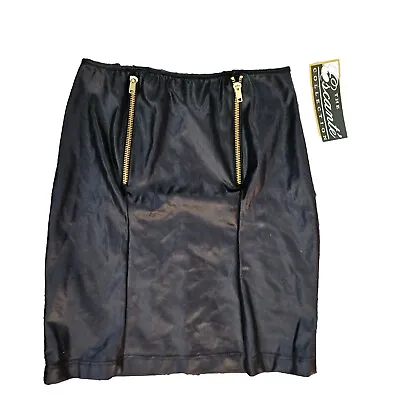 Women's Shiny Bodycon Mini Skirt Liquid Latex Pencil Skirts Rave Party Club Med • £7.34