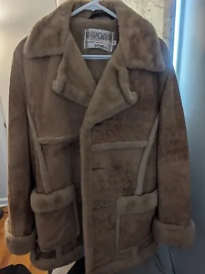 RANCHER By SCHOTT NYC SIZE 38 Shearling-Lined Suede Leather Western Jacket • $99.99