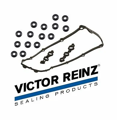 For BMW Victor Reinz OEM German Valve Cover Gasket Set W/15 Bolt Seals E46 E39 • $39.47