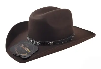 Brown Western Cowboy Hat Vaquero The Old Beristain Luxury Style Small Kids Size • $35.99