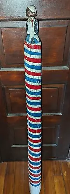 Antique Wood Barber Pole • $5000