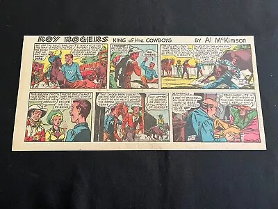 #08a ROY ROGERS By Mike Arens Sunday Third Page Comic Strip September 15 1957 • $1.99