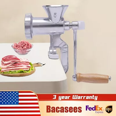 Multifunction Meat Grinder Mincer Stuffer Hand Manual Sausa Filler Maker Machine • $22