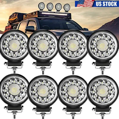 5'' Round LED Spot Light Pods Work Flood Driving Fog Lamp Offroad 4WD ATV 4inch • $18.75