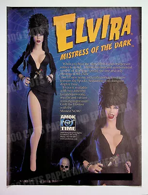 Elvira Mistress Of The Dark  Figure Amok Time 2010 Print Magazine Ad Poster • $11.99