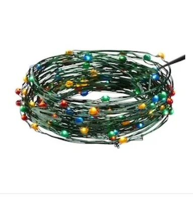 Holiday Time 8-Function LED Ultra-Slim Wire Light Set Multicolor 100 Count • $17.95