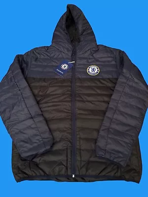 Chelsea FC Official Men's Padded Jacket Navy Size 2XL BNWT £60 • £35