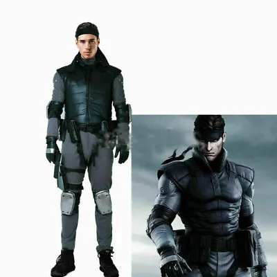 Metal Gear Solid Snake Cosplay Costume With Belts Set Men Halloween Outfit • $54