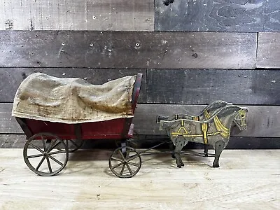 Vintage Gibbs Horse & Cart Covered Wagon  • $399.99