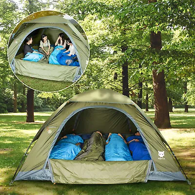 Hiking 2-4 Man Family Camping Tent Backpacking Waterproof And Windproof Tent • $99.99