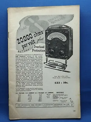 Vintage The Radio Constructor Magazine - November 1953   • £1.50