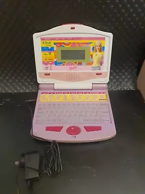 Barbie B-Book Learning Laptop Pink  Notebook  Mattel  Tested Working New Cord  • $30