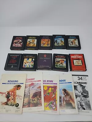 Lot Of 10 Atari 2600 Game Cartridges Vintage Defender Missle Command Combat  • $12.99