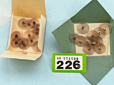 $18.33 • Buy Clock Maker Hairspring Job Lot British Precision Hairsprings With Brass Fixing