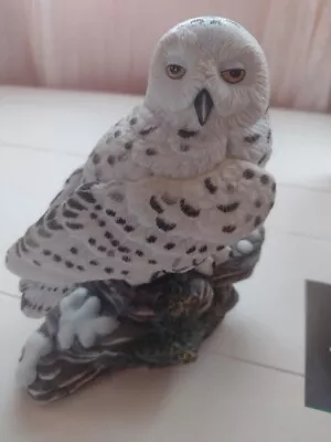 Snowy Owl Figurine From The Majestic Owls Of The Night By Maruri 1986 Vintage • $34.99
