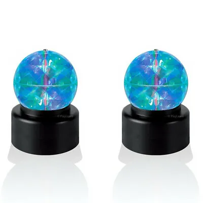 £14.99 • Buy LED Disco Ball Lamp 4  Battery Powered Light Rotating Crystal Kaleidoscope X 2
