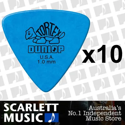 $6.95 • Buy 10 X Jim Dunlop Tortex Triangle 1.00MM ( 1mm ) Gauge Guitar Picks *NEW*