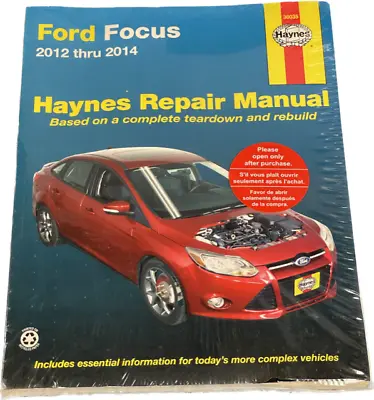$29.99 • Buy HAYNES REPAIR SERVICE SHOP MANUAL BOOK For Ford Focus 2012-2014 #36035 NEW