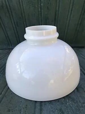 Vintage Antique Milk Glass Lamp Light Shade 10” Fitter • $52
