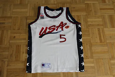 £78.07 • Buy USA Champion Dream Team Basketball Vintage Jersey 1996 Olympia Grant Hill Jersey