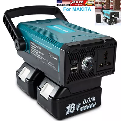 150W Output Power Inverter For Makita 18V Battery 110V AC Portable Power Station • $169.99