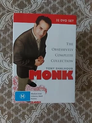 Monk - Complete - Box Set - DVD - Seasons 1-8 (1 2 3 4 5 6 7 8) - R4 - Like New • $60.97