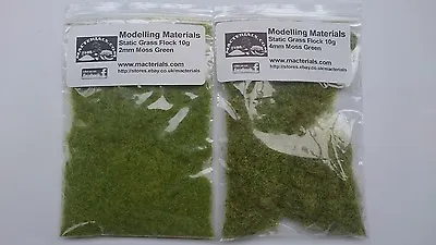 £3.45 • Buy Static Grass Twin Pack 2mm & 4mm - Moss Green - Grass Flock 
