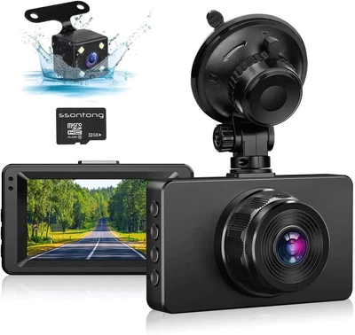 $177.95 • Buy Dash Cam Front And Rear, Dash Camera For Cars 1080P Full HD Dual Dash Cam 3  IPS