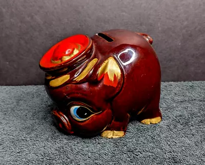 Vintage Ceramic Pig Piggy Bank Japan - 4.5  L X 4  T • $19.51