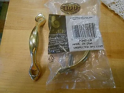 $1 • Buy NEW Belwith Polished Accents Ultra Brass 3 Cc Cabinet Handle Pull P342-UB