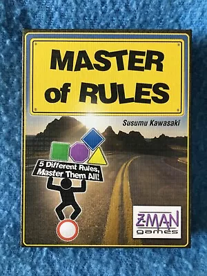 MASTER OF RULES Strategy Card Game Z-Man Games 2008 Complete • $3.75