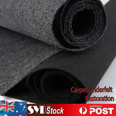 $190.64 • Buy 2.2mm Underfelt Felt Carpet Restore Auto Garage Floor Van Lining Boat Deck Cover