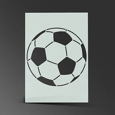 Football Stencil Soccer Mylar Painting Wall Art Kids Craft 190 Micron • £3.49