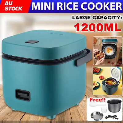 1.2L Mini Electric Rice Cooker Pot Portable Steamer Make Porridge For 1-2 Person • $34.85