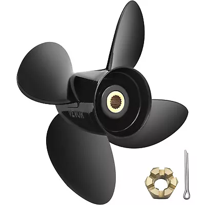 VEVOR 3587522 Outboard Propeller Boat Propeller 4-Blade 14 1/4 Diam. X 19  Pitch • $99.99