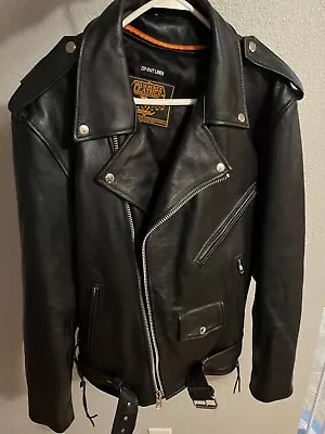 (Large) Milwaukee Leather Classic Mens Bomber Jacket / Motorcycle Jacket • $150