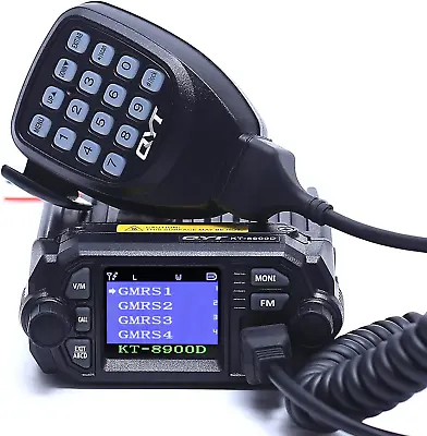 KT-8900D GMRS Mobile Radio Dual Band Receiver Quad Standby Mini Color Screen Car • $129.61