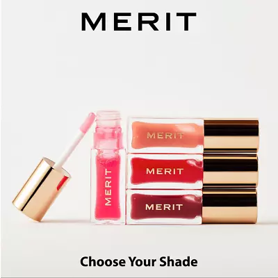 MERIT Shade Slick Gelée Sheer Tinted Lip Oil Free Ship Available In 4 Shades • $41.10