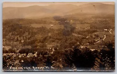 Roxbury Vermont~Main Street Birdseye View~c1910 RPPC • $13