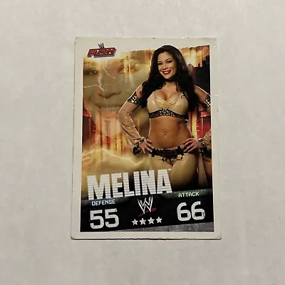 2009 Topps WWE Slam Attax Wrestling Game Card TCG Melina • $2