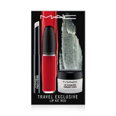 MAC Travel Exclusive Lip Kit Red 3 Piece Set NIB Perfect For Gift • $19.59