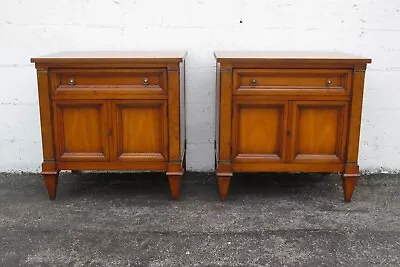 Weiman Rockwood Collection Mid Century Nightstands Side End Tables A Pair 5170 • $675.75