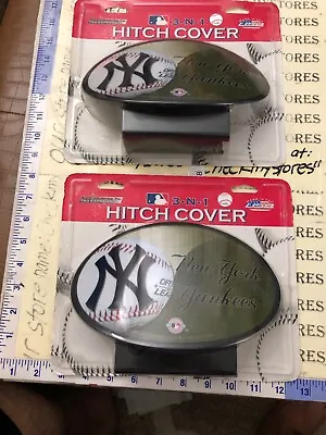 2X New York Yankees 3 In 1 Hitch Cover GRILLE OR BACK OF THE CAR MADE IN USA • $39.99